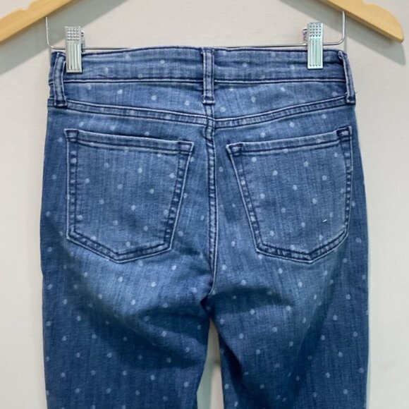 Gap blue with white polkadots skinny Jeans size 25 - Picture 8 of 13